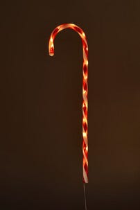 Ljusdekoration polkagris LED, 67 cm, utomhus