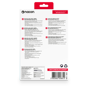 Nacon Joy-Con Grip för Nintendo Switch 2, röd, blå