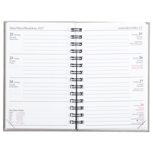 Veckokalender 26/27 A6 spiralbunden