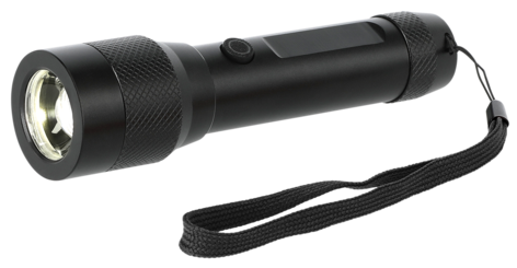 Ficklampa LED 200 lumen, svart