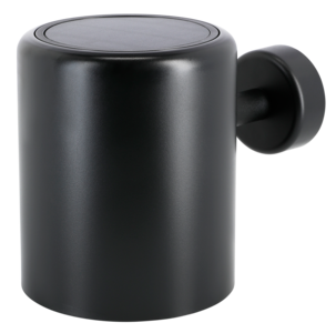 Väggbelysning solcell, svart