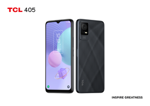 TCL 405 mobiltelefon, 32 GB, 4G och Dual SIM, Dark Grey