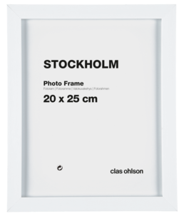 Fotoram Stockholm, vit