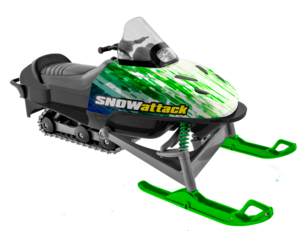 Radio-ohjattava moottorikelkka TopRaiders 2,4 GHz