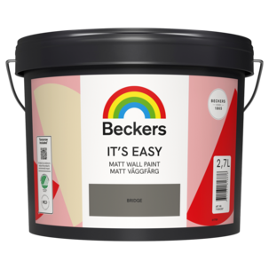 Beckers Its Easy Matt väggfärg inomhus, 2,7 liter
