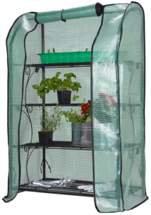 Miniväxthus/blomhylla