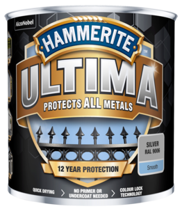 Hammerite Ultima metallfärg högblank, 250 ml