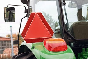 Godkjent skilt for langsomtgående kjøretøy, aluminium 400 × 450 mm