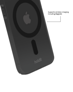 Holdit Transparent Case MagSafe iPhone 12/12 Pro mobilskal