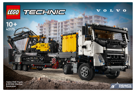 LEGO Technic Volvo FMX lastebil og EC230 elektrisk gravemaskin 42175, fra 10 år