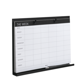 Naga ukeplanlegger med metallholder