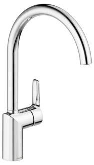 Damixa Core köksblandare, vattenbesparande med svängbar pip