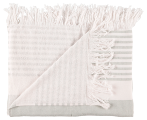 Stripete badehåndkle 90 x 150 cm