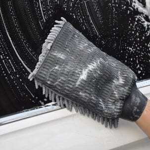 Bilvårdskit mikrofiber torkduk, putsduk, tvättvante, 6 delar