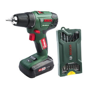Bosch PSR 1800 LI-2 drill med bor- og bitssett