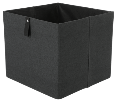 Förvaringslåda kvadrat, linnelook