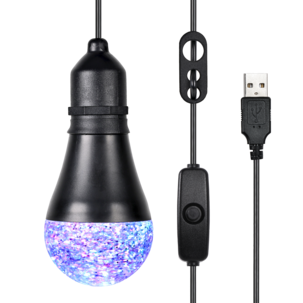 Discolampa tak, roterande, USB