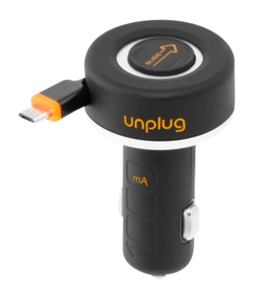 Utdragbar 12 V-laddare Micro-USB, Unplug