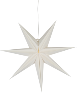 Northlight stor adventsstjärna papper, vit, 60 cm