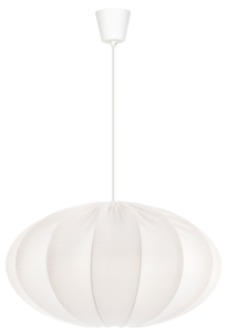 Northlight oval taklampe med stofftrekk, 55 cm