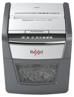 Paperisilppuri Rexel Optimum AutoFeed 45X, ristiinleikkaus