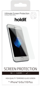 Skärmskydd för iPhone 8 Plus, Holdit Tempered Glass