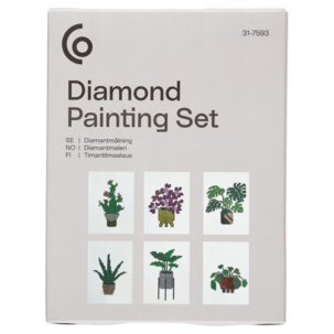 Diamond Painting Set växtmotiv, 6-pack
