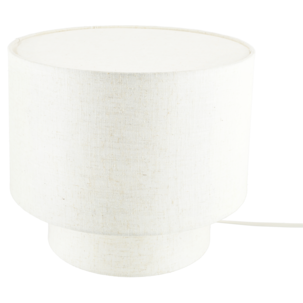 Northlight Didrik bordlampe mini, lin og metall 25,5 cm