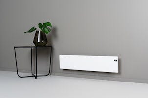 Adax Neo Basic lågt element för fast installation, vit