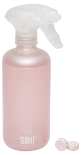 Sini allrengjøring sprayflaske og 2 tabs, startsett