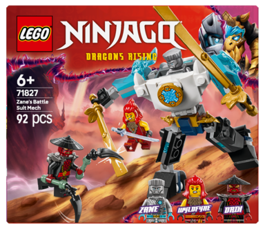LEGO Ninjago Zanes kamprobotdrakt 71827, fra 6 år