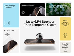 Belkin Recycled InvisiGlass iPhone 15 Plus og 16 Plus skjermbeskytter