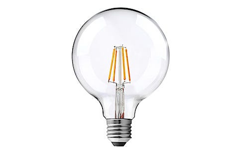 Dimbar dekorationslampa LED Glob Klar E27 Northlight