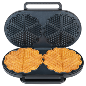 Wilfa WM6DB-220 dubbelt våffeljärn, matt svart