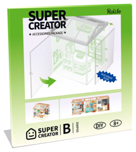 Rolife DIY Super Creator B DWP05 dörr, dammskyddande