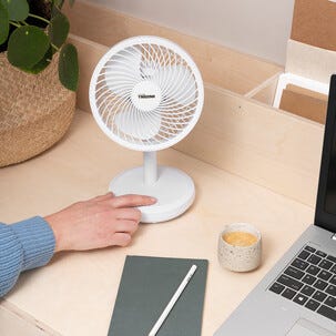 Tristar VE-5841 liten, laddbar bordsfläkt, 16,5 cm