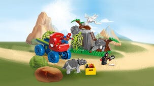 LEGO Marvel Team Spideys räddning med Dino Crawler 11199, från 4 år