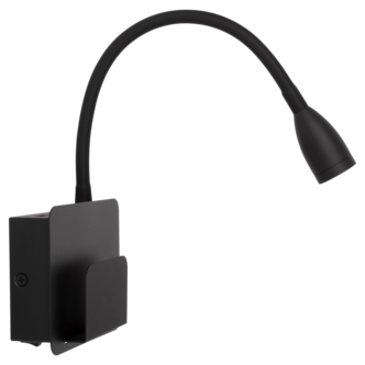 Sunwind Design vägglampa 12 V med USB och hylla