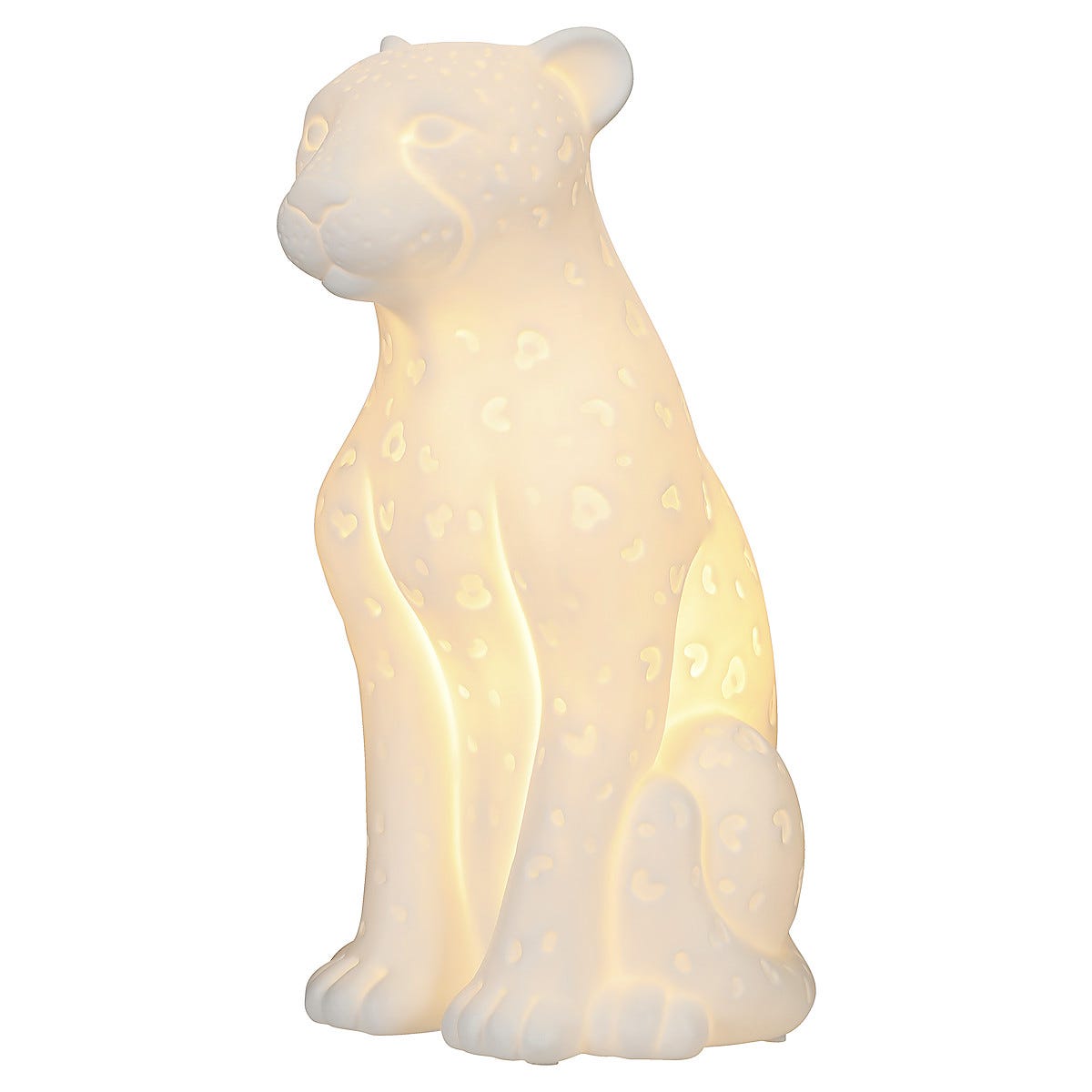 Northlight bordlampe i porselen, Leopard | Clas Ohlson ugle lampe clas ohlson