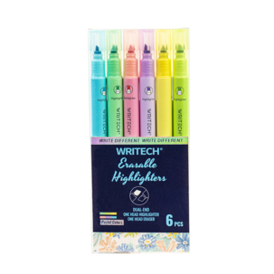 Writech suddbara överstrykningspennor, 6-pack
