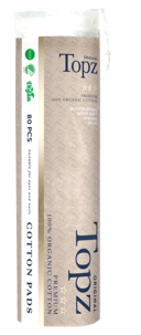 Topz Original bomullspads, 80-pack