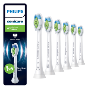 Philips Sonicare W2 Optimal White borsthuvud, 6-pack