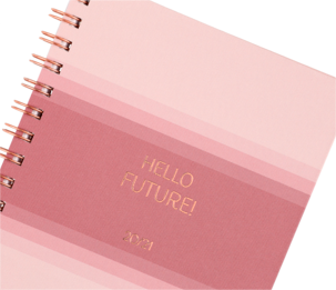 Ukekalender A5 2020-2021, rosa