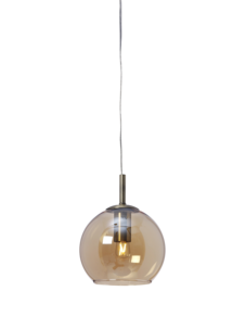 Cottex Capella hängande fönsterlampa amberfärgat glas