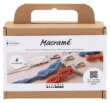 Creativ Company Mini DIY Kit Makramé nyckelringar