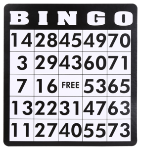 Bingospel för barn och vuxna, från 7 år