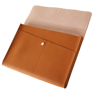 Laptopfodral konstläder 14 tum, brun