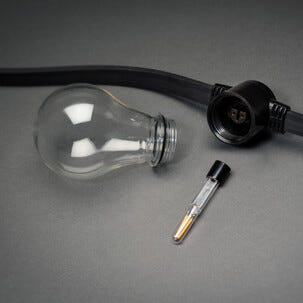 Konstsmide ljusslinga glödlampor LED, 10 m, utbytbara ljuskällor