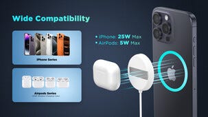 Trådløs magnetisk Qi2-lader med stativ, 25 W