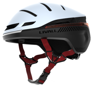 Livall EVO21 Commuter+ Smart sykkelhjelm, hvit